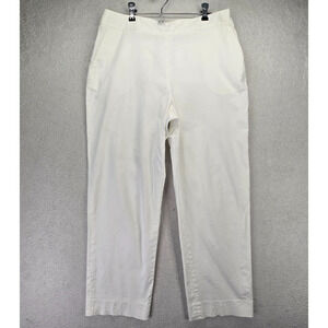 Pendleton Pants Womens 10 Capri Trousers White Washable Minimalist Crisp Summer